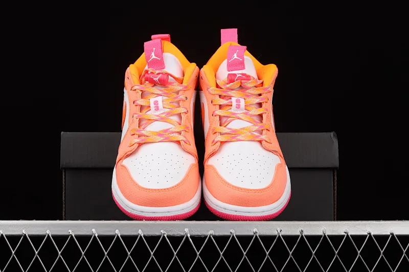 All categories Air Jordan Jordan series basketball shoes Air Jordan 1 Low Air Jordan 1 Low AJ1 Joe 1 apricot orange low-top cultural and leisure sports sneakers DJ0530-801